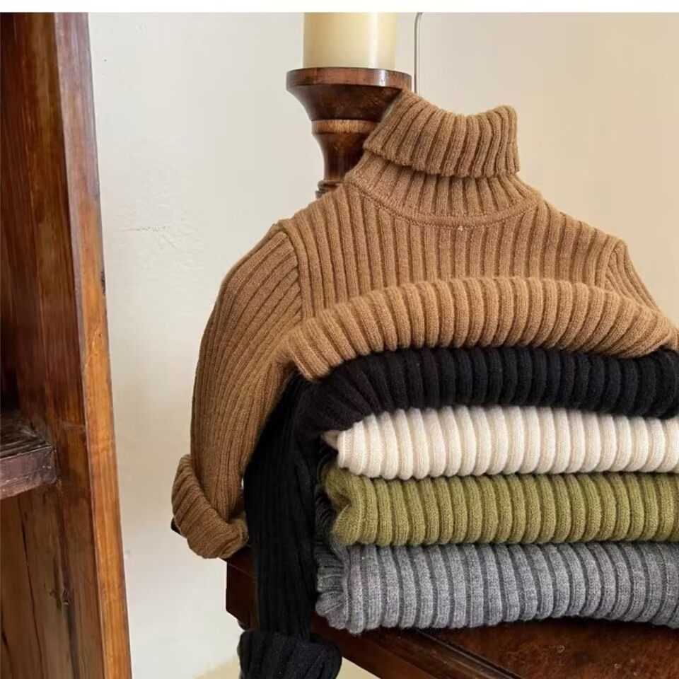 儿童高领毛衣2025秋冬装新款男女童加厚保暖粗针织打底衫宝宝百搭,淘宝优惠券,粉丝福利购,淘宝优惠卷