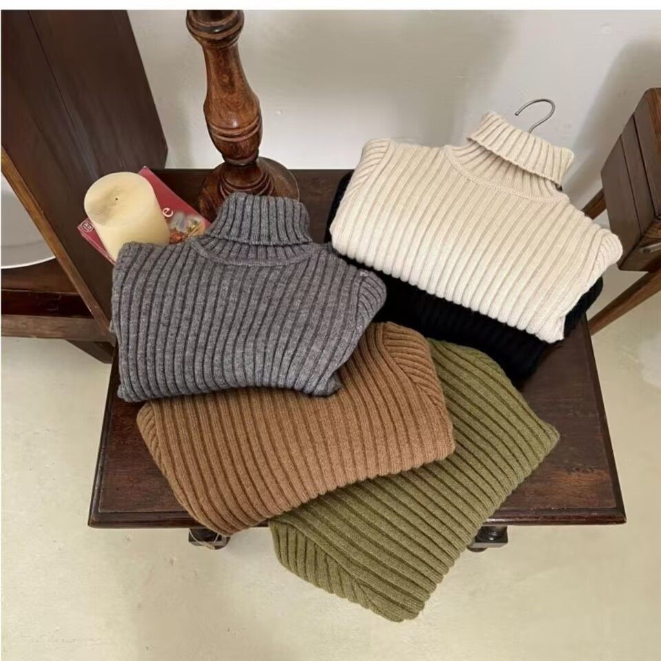 儿童高领毛衣2025秋冬装新款男女童加厚保暖粗针织打底衫宝宝百搭,淘宝优惠券,粉丝福利购,淘宝优惠卷