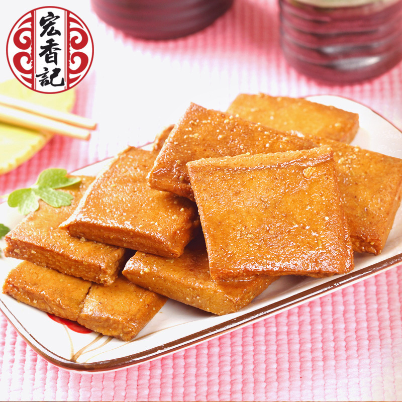 宏香记旗舰店宏香记奥尔良烤肉豆腐散装称重400g五香香辣味豆腐干独立包装零食2