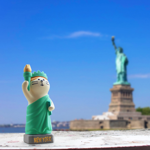 旅行 旅游 环游世界 纪念旅猫日式猫zakka地球仪桌面摆件 - 图1