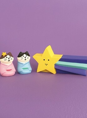 宇宙火箭太空猫流星飞碟桌面装饰