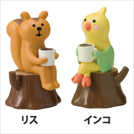 日本杂货ZAKKA  小鸟松鼠萌物池塘和风 旅猫三毛猫摆件 - 图0