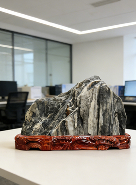 泰山石镇宅靠山石居家办公高品质