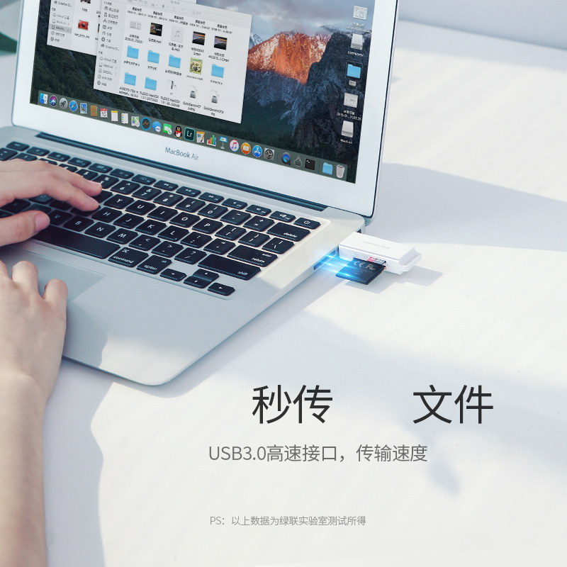 绿联多功能读卡器二合一usb3.0高速sd/tf内存大小卡手机车载单反 - 图1