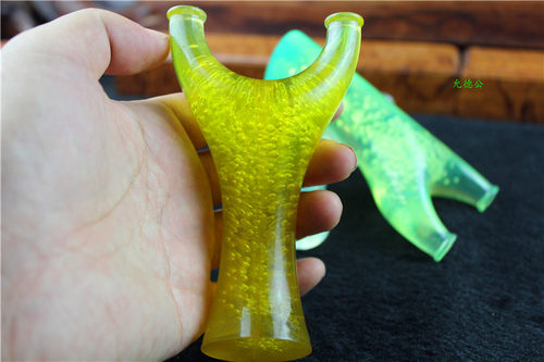 聚碳飞虎天罡透明炫彩弹弓环氧树脂飞虎竹节聚丙碎嘴兽大龅牙弹弓 - 图1