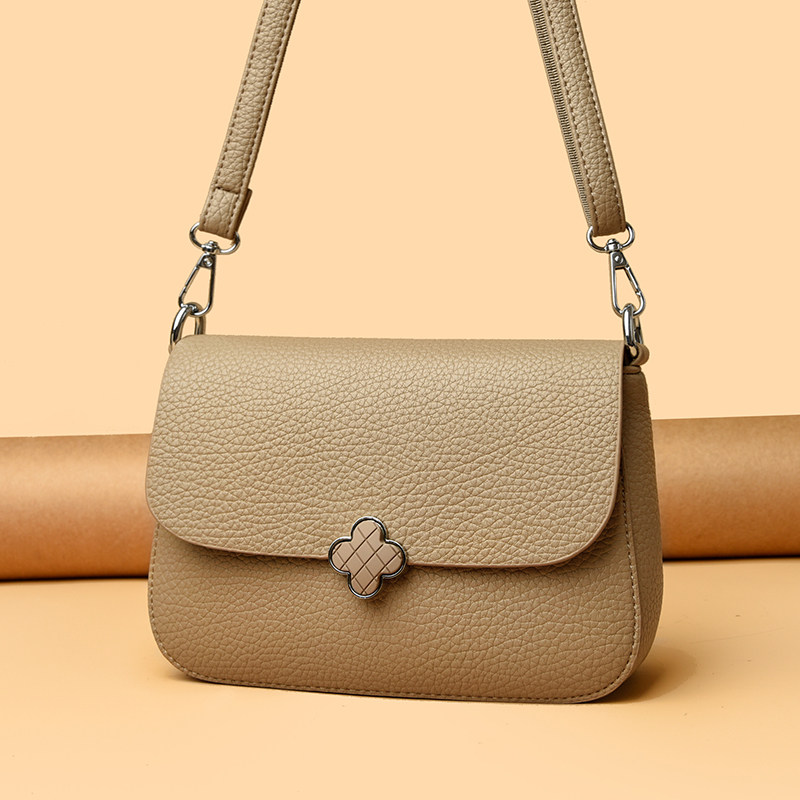 真皮质感小包包女2026新款简约中年妈妈单肩斜挎包女士软皮小方包,淘宝优惠券,粉丝福利购,淘宝优惠卷