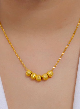 新年礼物首选古法爱心吊坠项链