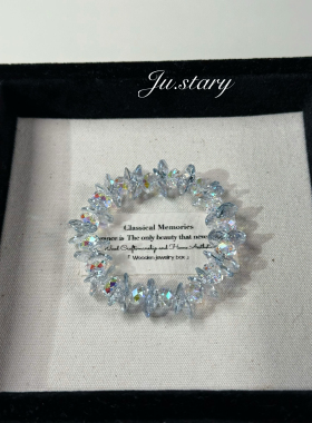 华子爆闪原创飞碟扁碟碎冰冰手串，个性小众不撞款