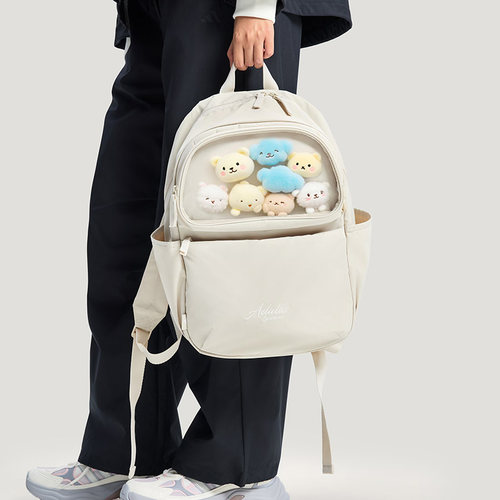 阿迪达斯双肩背包男包女包大容量运动旅行包学生书包电脑包KC0253 - 图1