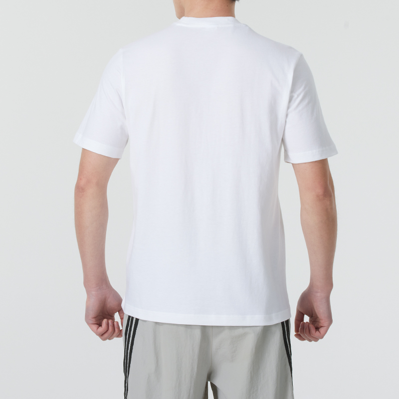 阿迪达斯短袖男装女装秋季新款舒适纯棉运动半袖休闲圆领短袖T恤 - 图2