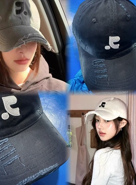 男女美式大帽檐棒球帽子字