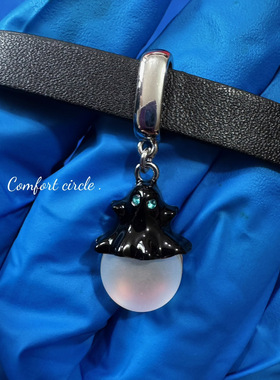 品质黑色颈链项圈小众高级感