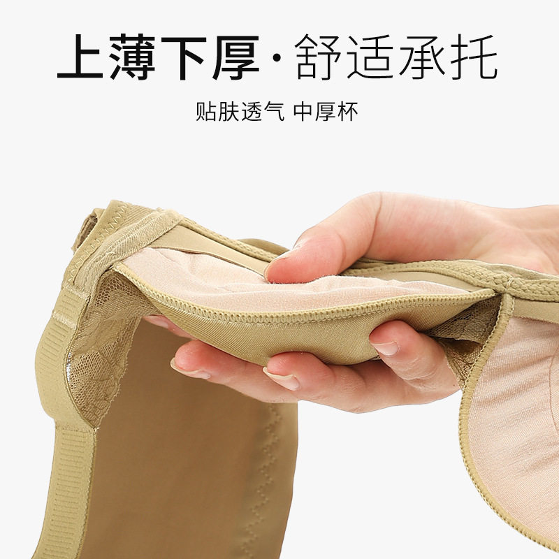 小胸聚拢文胸防下垂收副乳内衣无钢圈滑滑杯胸罩调整型加厚款无磁,淘宝优惠券,粉丝福利购,淘宝优惠卷