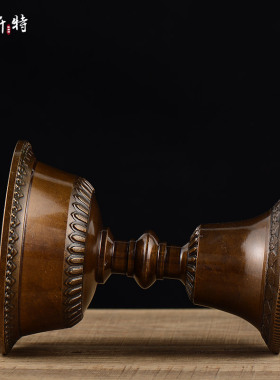 欧斯特酥油灯烛台描金家居用品