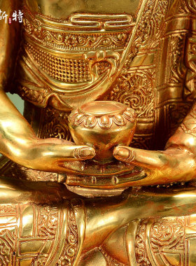 全鎏金精工铜阿弥陀佛