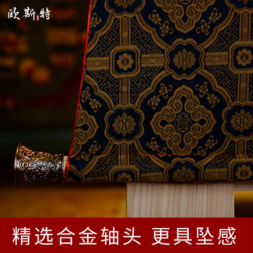 欧斯特绿度母玄关唐卡 21度母矿物颜料画心手工装裱家居客厅挂画 - 图3