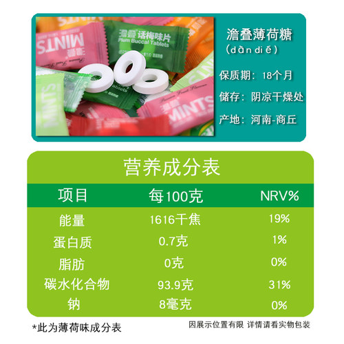 澹叠有个圈的薄荷糖 5斤餐厅酒店企业清凉强劲饭店清口压片糖果 - 图3