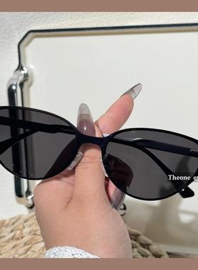 太阳眼镜复古猫眼太阳镜偏光