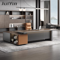 Huiyin Office Furniture Owners Desk Desk Brief Modern Big Bandae General Manager Office Chairs Combination