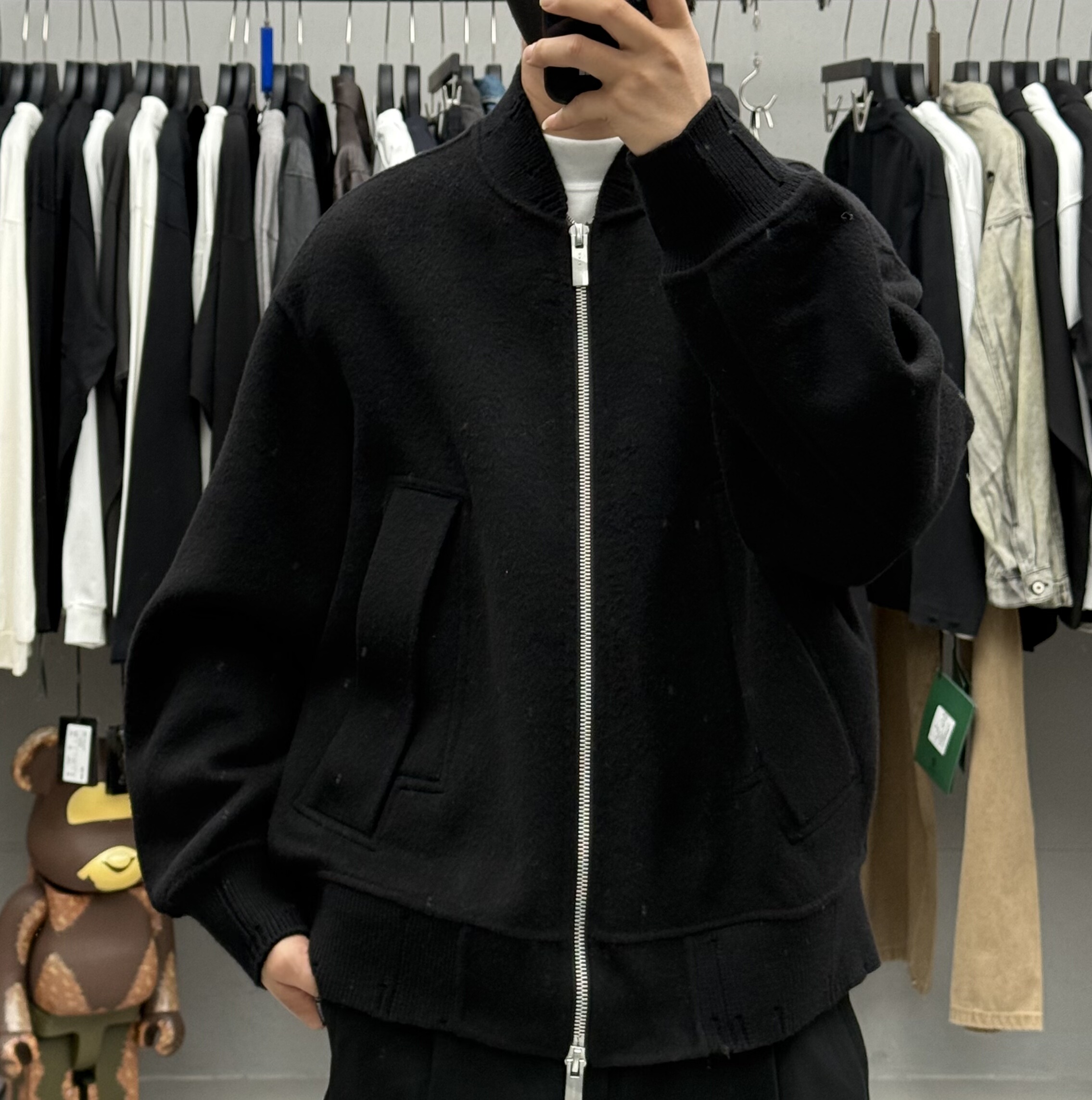 士与秋冬男高级感轻奢棒球领双面羊毛呢大衣韩系加厚保暖短款外套,淘宝优惠券,粉丝福利购,淘宝优惠卷