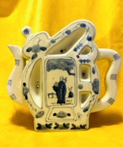 Ceramic Wine Bottle Collection 663 Wine Cabinet Showcase Foe Green Flowers Character Intact Wine Bottle Wine Bottle High 20 cm