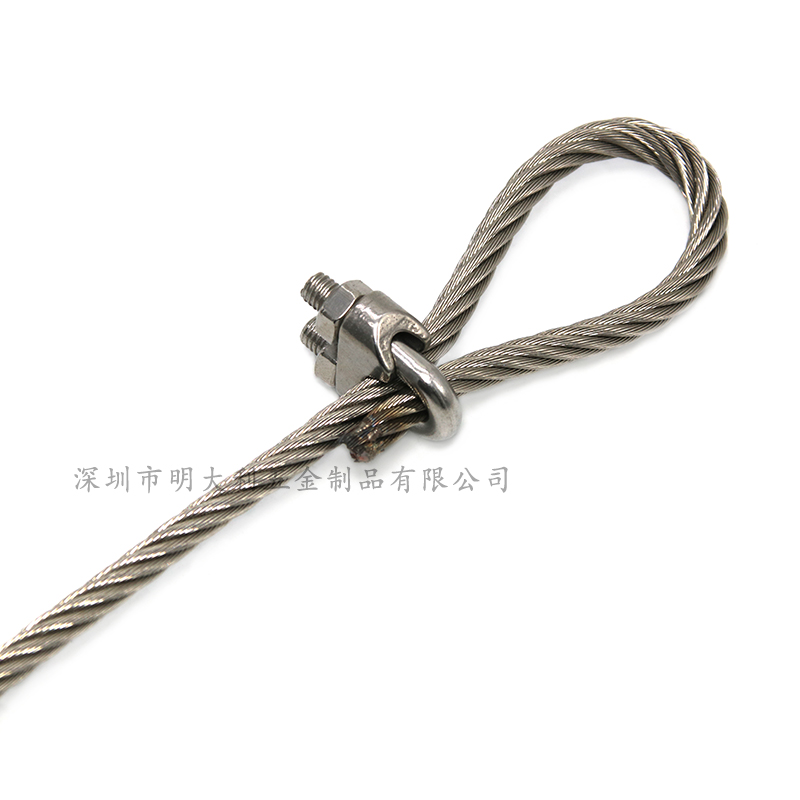 钢丝吊索拉力绳 卡头锁紧器 起重绳索钢丝点焊处理不散股工厂定制 - 图3