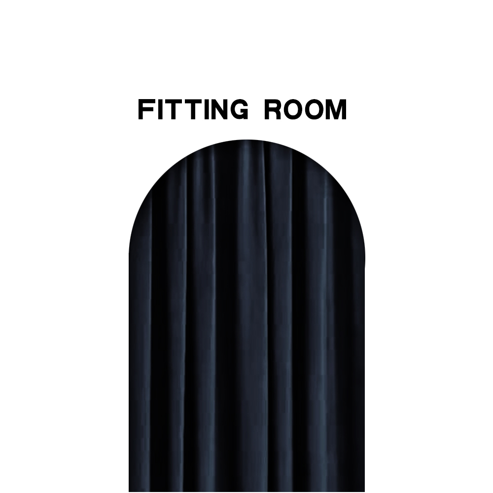 试衣间FITTING ROOM立体自粘立体简约时尚亚克力字服装店装饰门牌 - 图3