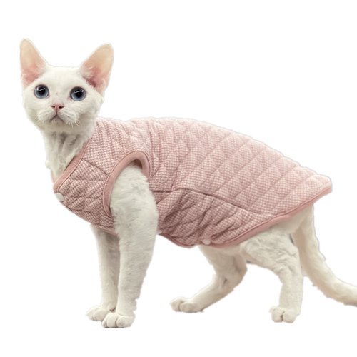 纯棉斯芬克斯无毛猫德文衣服家居服马甲矮脚背心夹棉加厚春夏秋冬 - 图3