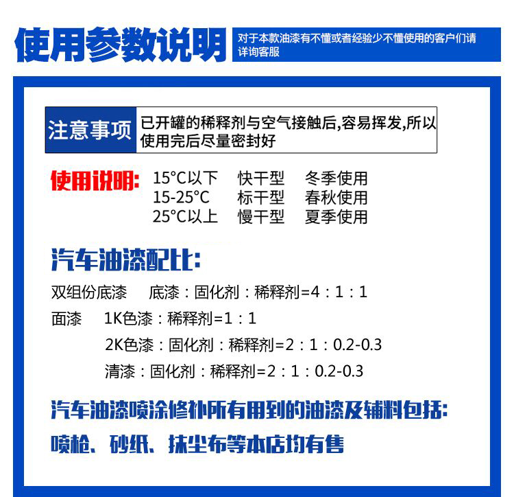 快干稀释剂汽车油漆稀料清洗剂氟碳漆稀料通用型油墨硝基稀释剂4L - 图1