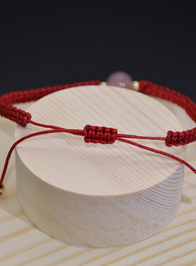 天然草莓晶手串闺蜜手链