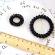 Phone cord hair band for women, simple hair accessories, phone circle, seamless headband, rubber band, black thin hair band, internet celebrity hair band