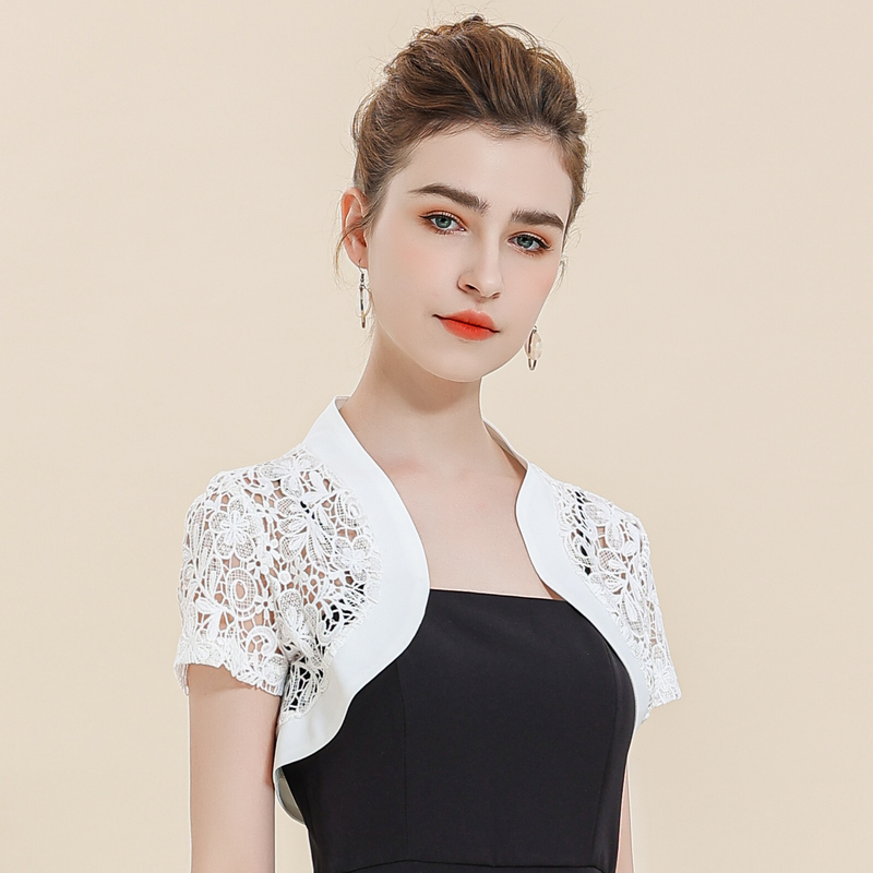 蕾丝小披肩外搭夏季百搭短款的坎肩 olnvcx短外套