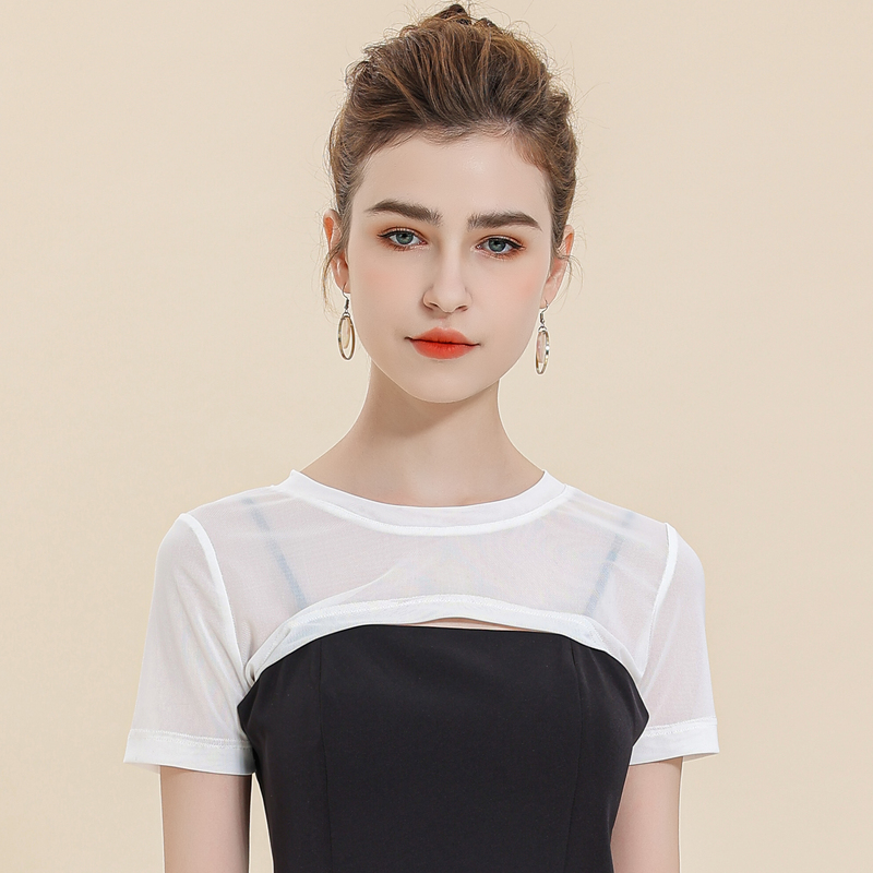 2023网纱配吊带裙罩衫女夏的小披肩 olnvcx短外套