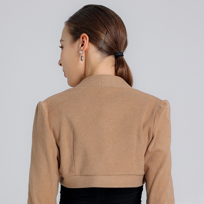 2022德绒保暖短外套小香风外搭坎肩 olnvcx短外套