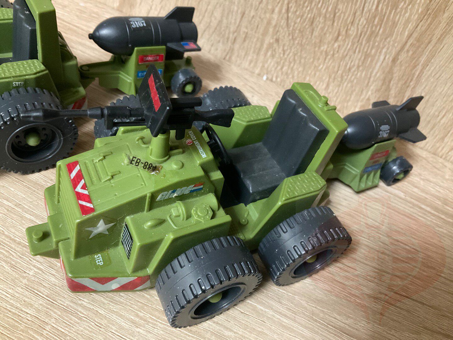 30 特种部队gijoe 老版兵人载具 武器运输车1985 非全配