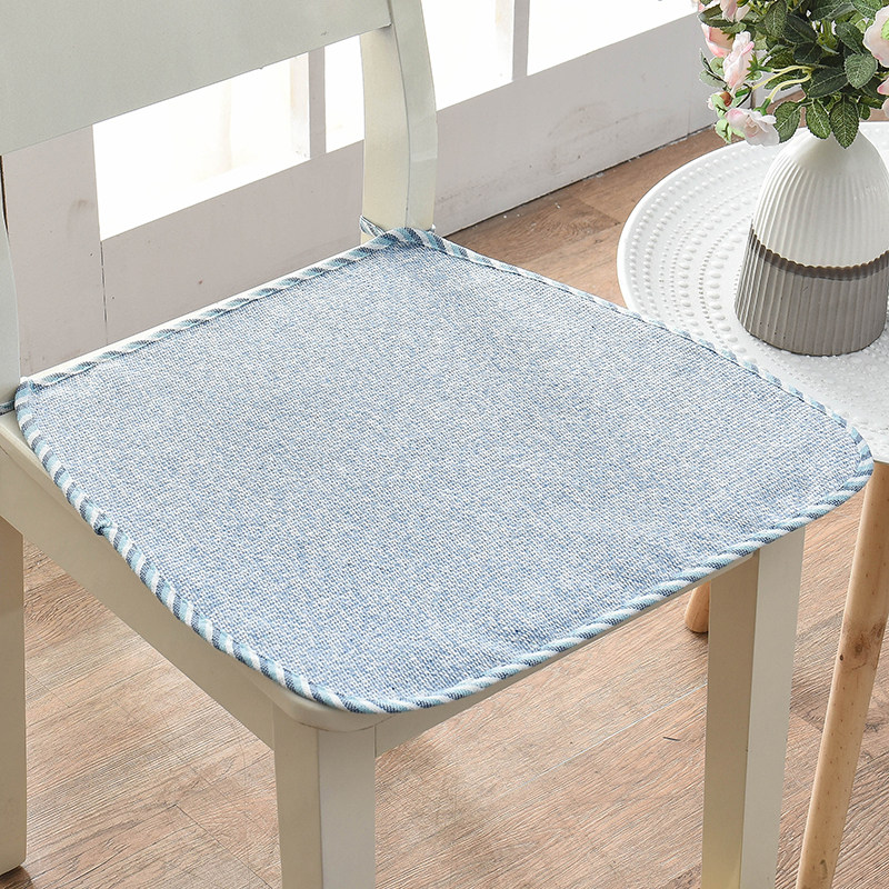 马蹄形椅子垫子夏天办公室坐垫薄棉麻餐桌椅垫带绑带透气家用薄款,淘宝优惠券,粉丝福利购,淘宝优惠卷