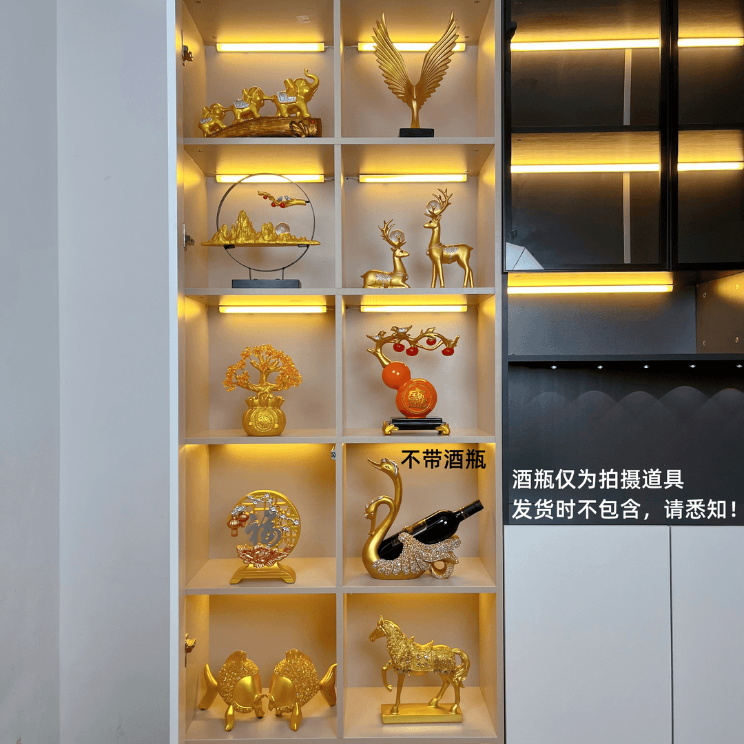 新中式乔迁新居酒柜摆件客厅电视柜葫芦摆设品套装礼品桌面装饰品,淘宝优惠券,粉丝福利购,淘宝优惠卷