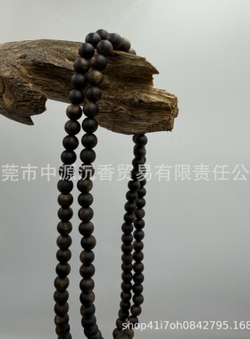 沉香手串长串圆珠040506070809海南沉香奇楠长串文玩手串沉香手串