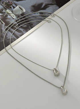 2件套水滴蛇链项链套装