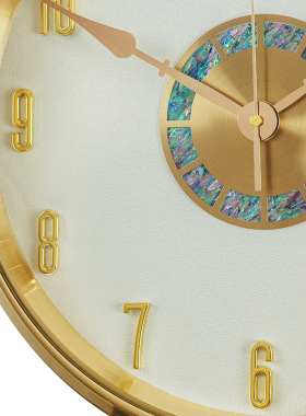 挂钟家用客厅轻奢创意时尚高档大气电视柜装饰现代挂墙静音时钟表