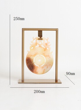 新中式毛笔架摆件书桌摆件文房四宝笔挂禅意书柜民宿狮子装饰摆件