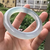 Emerald Bracelets Ice Seed Round Bar Positive Circles Floats Glass Species High Ice Princess White Moon Light Jade Bracelet Girl