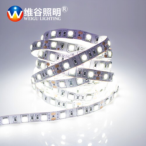 LED灯带12V5050贴片60珠超亮防水光带吊顶客厅手机柜台灯箱软灯条 - 图0