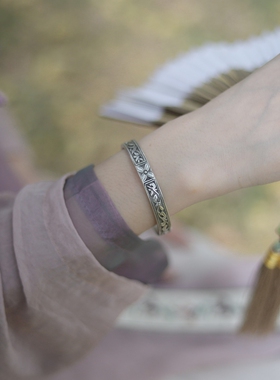 小红书扶苏手镯环印花复古文艺简