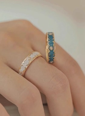 小众设计珐琅工艺花纹唯美设计感