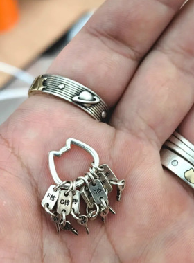 小红书同款包租婆钥匙串吊坠小众