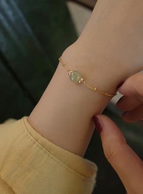 仿和田玉珠手链女夏ins轻奢小众