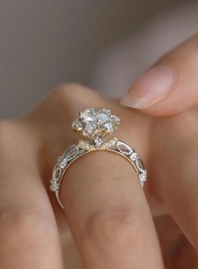 小红书同款在逃公主镶嵌莫桑钻莫