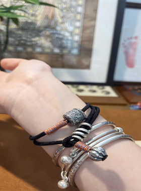 护身符双圈手绳小众情侣复古风宫