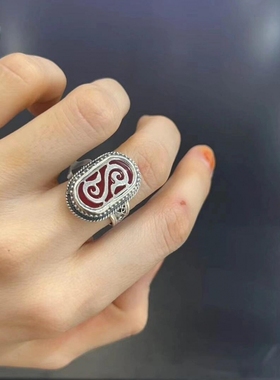 小众设计百搭款银色哈萨克复古民